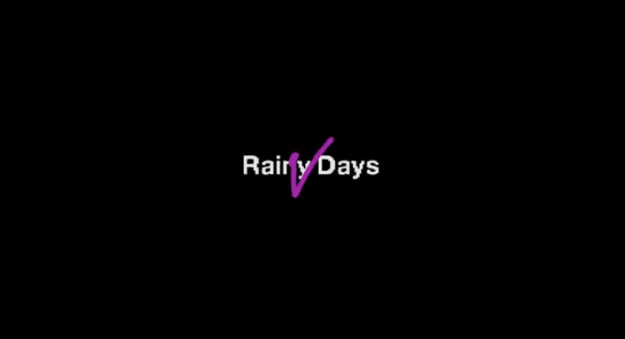 MVラスト「Rainy Daysロゴ」 （出典：『Rainy Days』MVより）